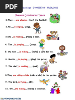 Homework #3 Present Continuous Tense-1