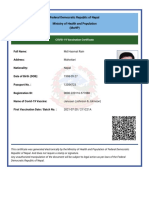 Digital Document Of Covid-19 Vaccination Certificate (1)