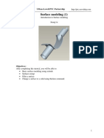 PTC Pro Engineer Wildfire Surface Modeling 1