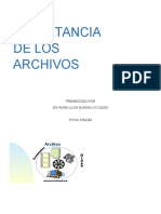 Importancia de Los Archivos