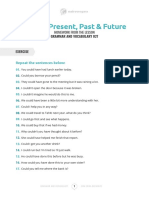 Grammar and Vocab 027 - COULD Present Past and Future - Homework - PDF