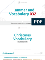 Grammar and Vocab 032 - Christmas Vocab - PDF