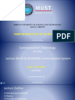 ET-353, Lecture 05 & 06 (RADAR Comm. Systeml)