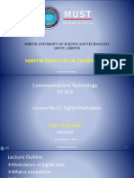 ET-353, Lecture 21 (Digital Modulation)