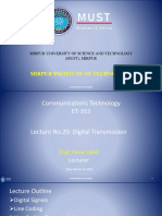 ET-353, Lecture 20 (Digitial Transmision)
