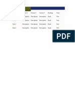 Comparison Chart Template 17