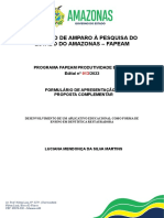 Formulário Complementar - PRODUVITIVIDADE-CT&I