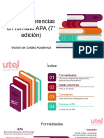 Cita y Referenciado en Formato APA (1.1)