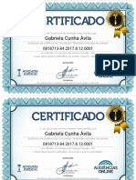 Certificados Das Audiências