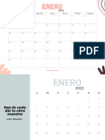Calendario 2022 Completo UnaCasitaDePapel