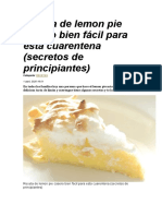 Receta de Lemon Pie Casero Bien Fácil para Esta Cuarentena