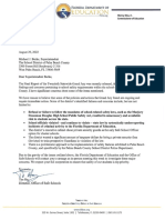 Florida Department of Education Letter