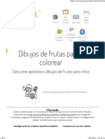 Dibujos Infantiles de Frutas para Pintar