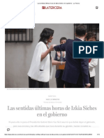 Las Sentidas Últimas Horas de Izkia Siches en El Gobierno - La Tercera