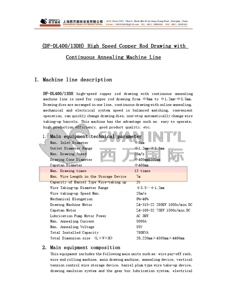Drawing Machine Specification | PDF | Electric Motor | Gear