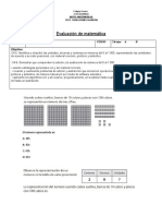 Evaluacion Creacion 3 Basico Agosto