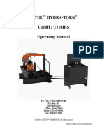 Petol Hydra-Tork U116H / U116H-S Operating Manual