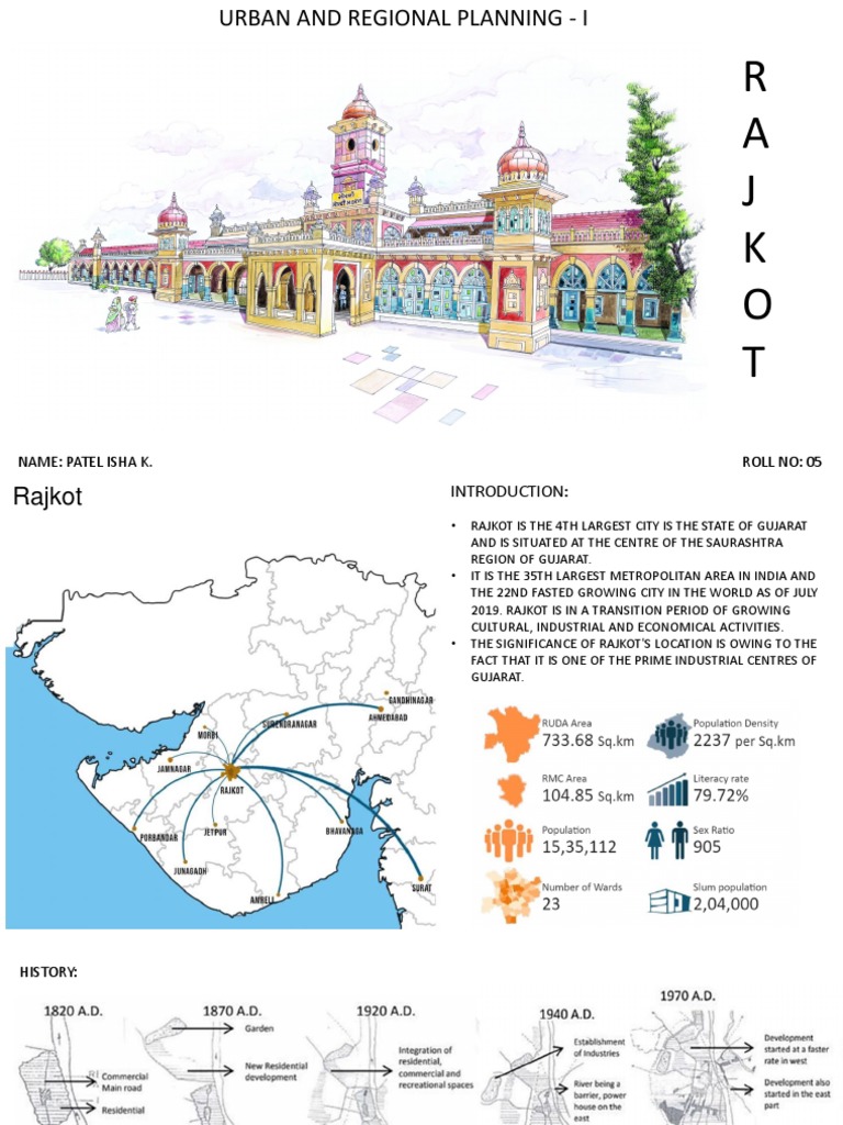 Rajkot: Urban Growth and Planning Insights | PDF | Gujarat | Economies