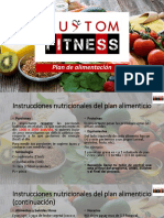 Plan Alimenticio Custom Fitness 2021