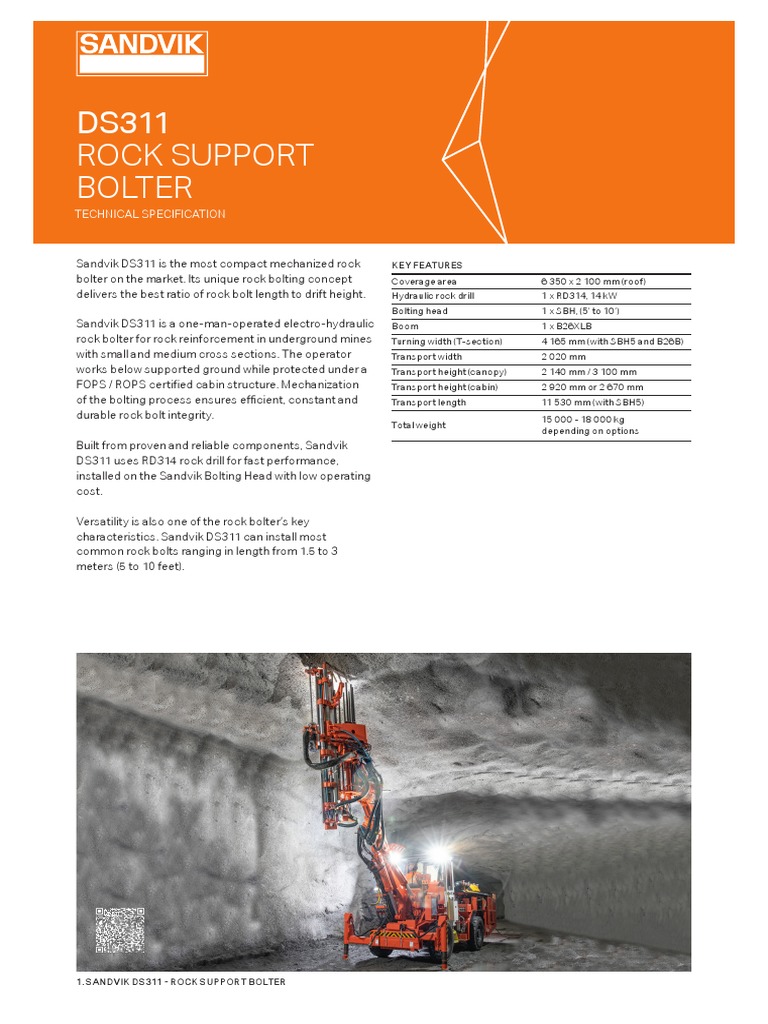 Ds311 Specification Sheet English PDF Truck Drilling