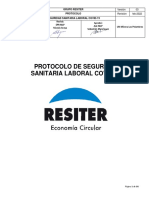 1. Protocolo de Seguridad Sanitaria Laboral Covid