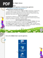 4-LS6 DL Demonstrate How To Openclose A Word Processing Application