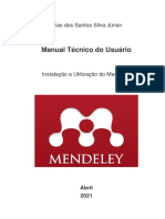 Mendeley. Manual Técnico Do Usuário