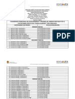 Calendario de Cuestionarios y Pruebas Algebra