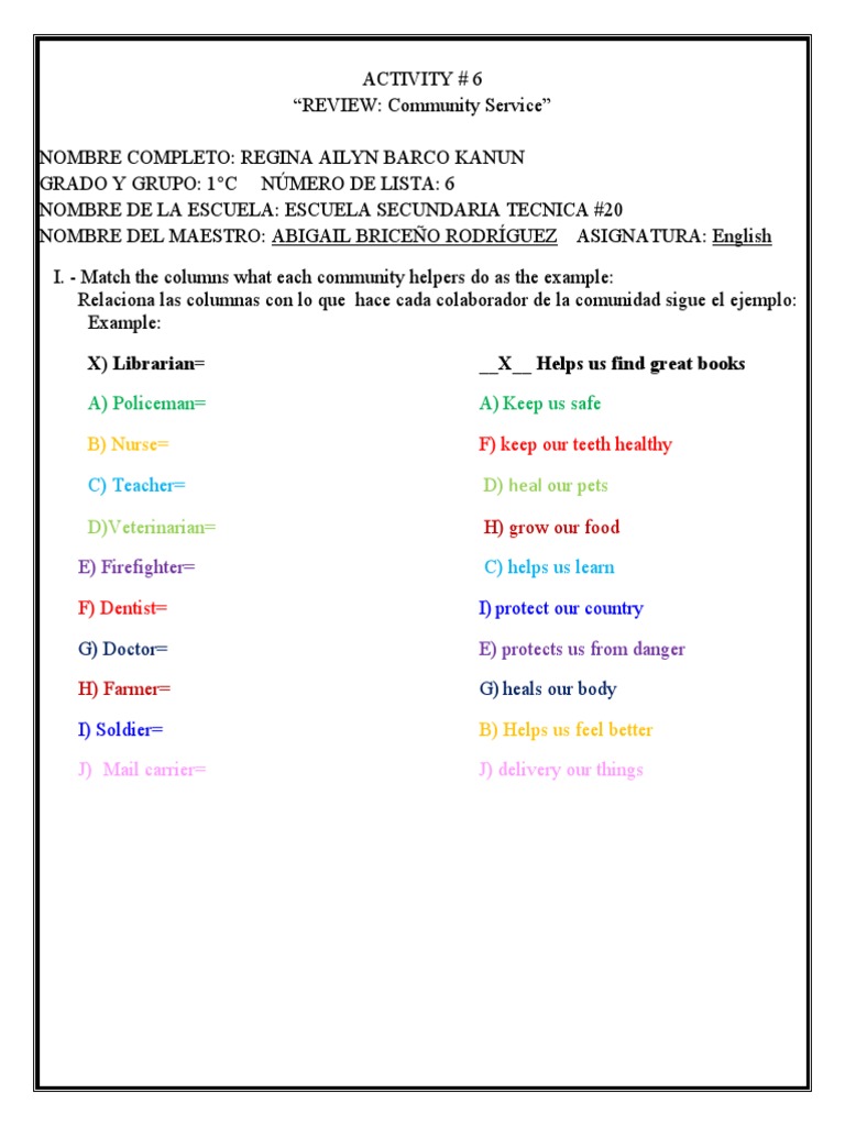 Activity 6 Monday January 18TH 2021 Primer Grado. | PDF