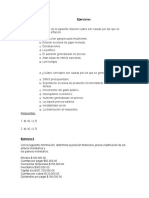 Ejercicios y Autoevaluación