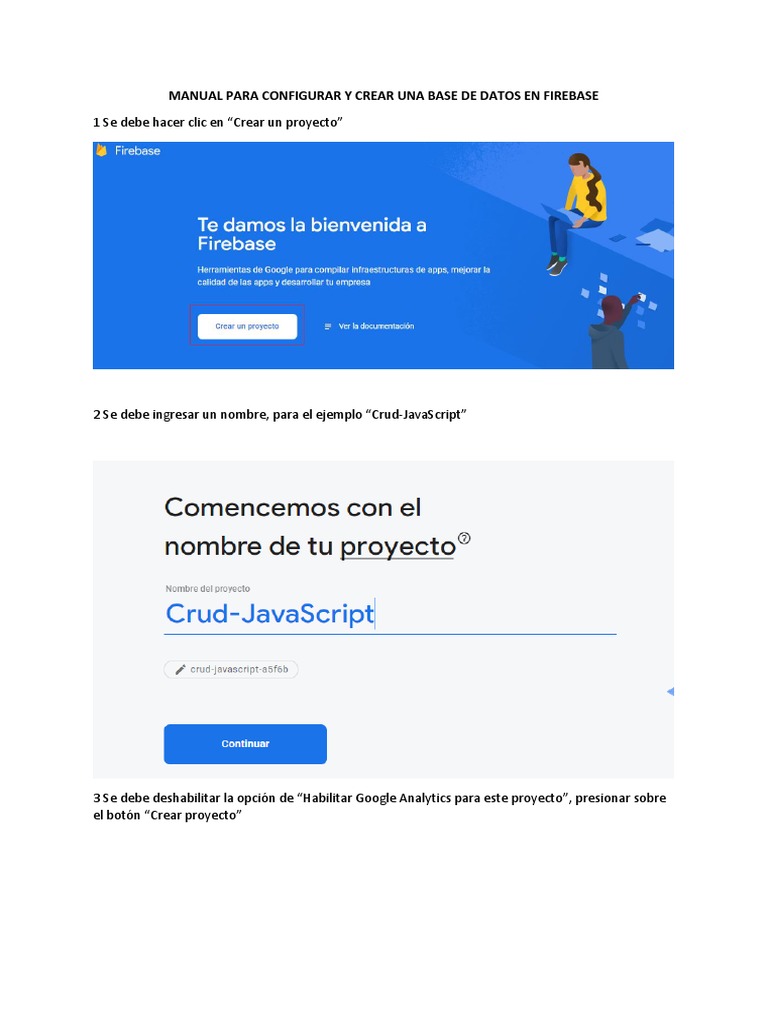 Manual de Configuración de Firebase | PDF