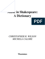 Music in Shakespeare a Dictionary (Christopher Wilson Michela Calore) (Z-lib.org)