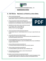 9Â° Cuestionario Civico Del Himno Nacional de Honduras