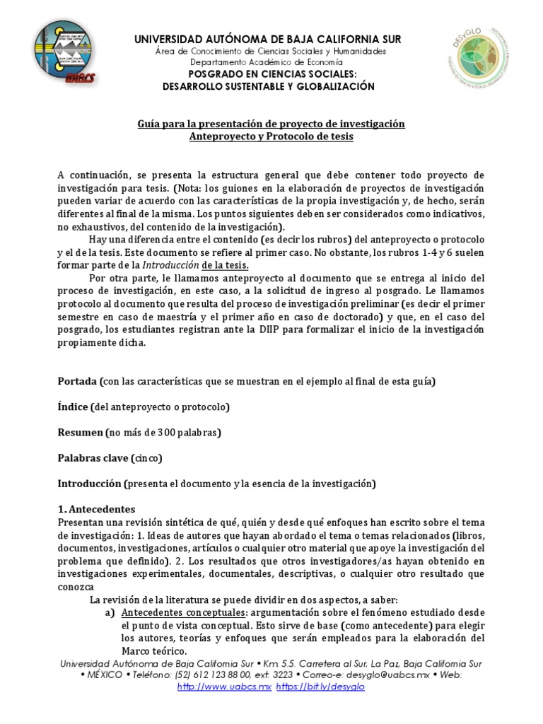 Guía para Proyectos de Tesis en Economía | PDF | Conocimiento | Teoría