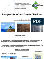 Aula 9 - Precipitação e Classificação Climática - IGDEMA Atual