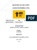 Proyecto de Carretera Quicacha-Caraveli - Ladera
