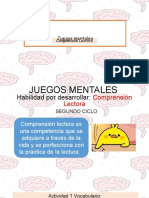 COMPRENSIÓN LECTORA - 2DO CICLO Martes