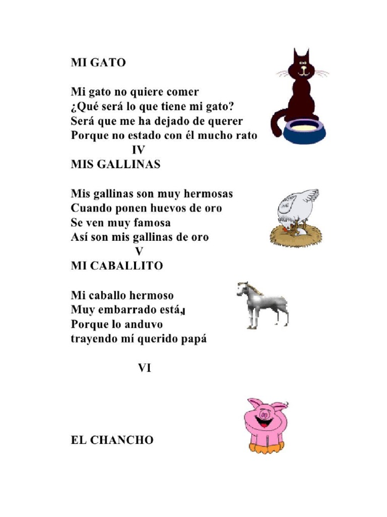 Coplas de Animales | PDF