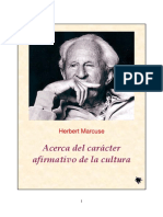 Herbert Marcuse - Acerca Del Carácter Afirmativo de La Cultura