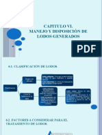 Capitulo 6 MANEJO Y DISPOSICION DE LODOS GENERADOS