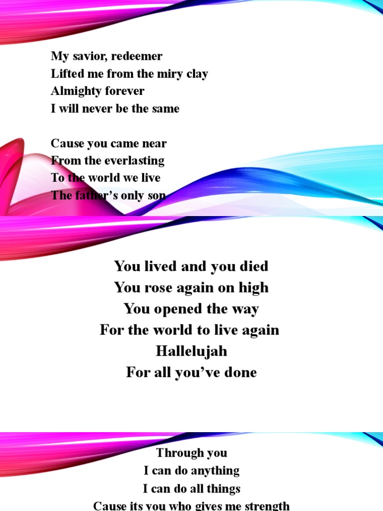 My Savior Redeemer | PDF