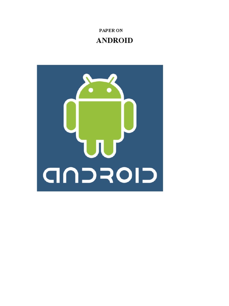 Android: Paper On | PDF | Computers