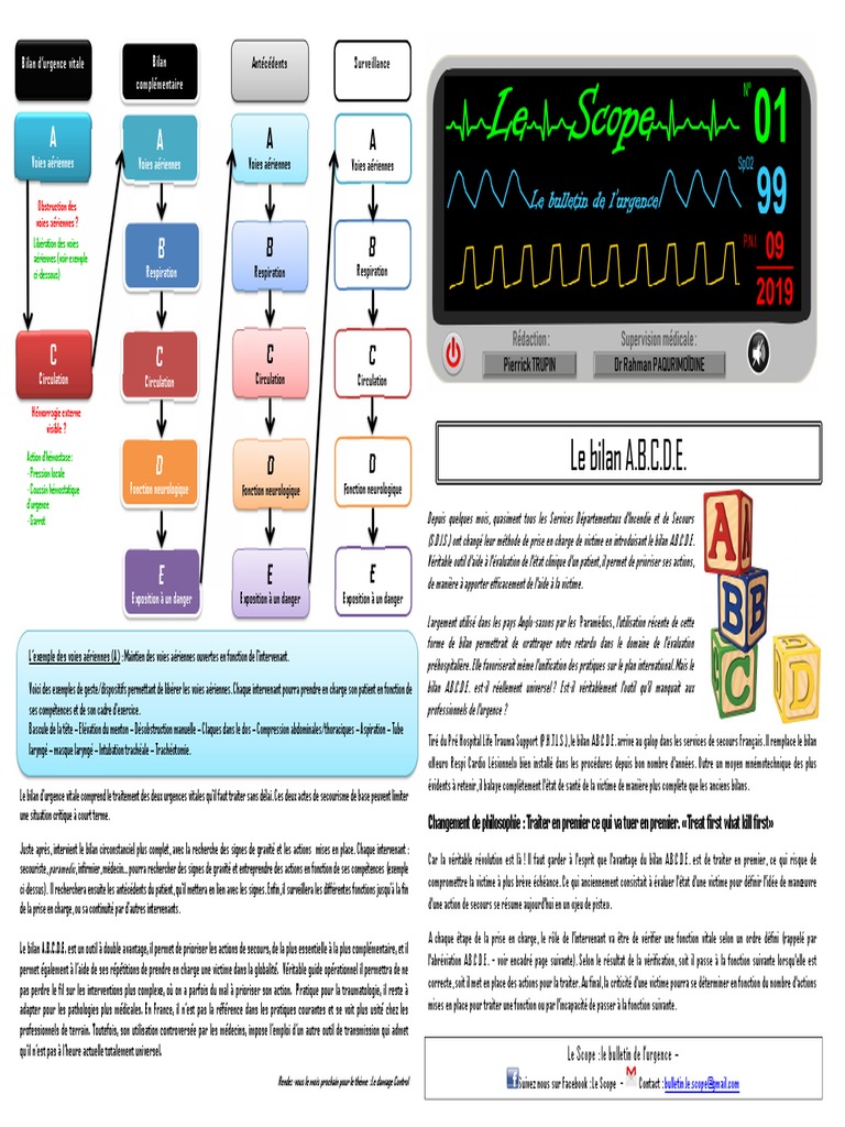 Bilan A.B.C.D.E. en Urgences Médicales | PDF | Réanimation cardio ...