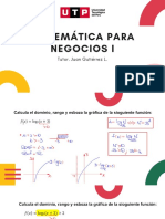 MATEMÁTICA PARA NEGOCIOS I E