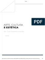 Arte, Cultura e Estetica - Unidade 2