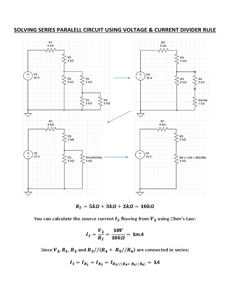 Chapter 2 Sub Solving Series Parallel Circuit Using Voltage And 