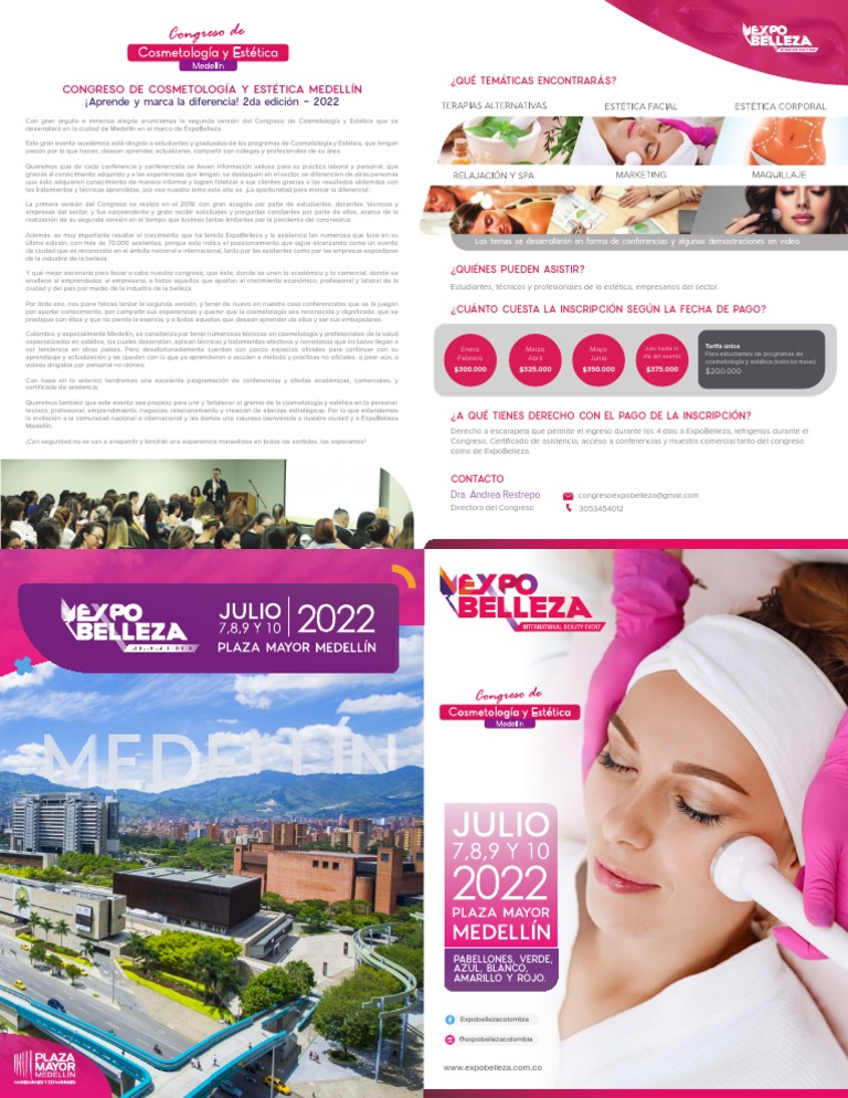 Congreso de Cosmetoligia Brochure 2b | PDF | Iniciativa empresarial