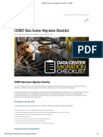 123NET Data Center Migration Checklist - 123NET