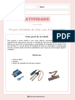 Projeto de sensor de umidade do solo com Arduino