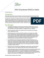 Post Acute Covid Syndrome Pacs